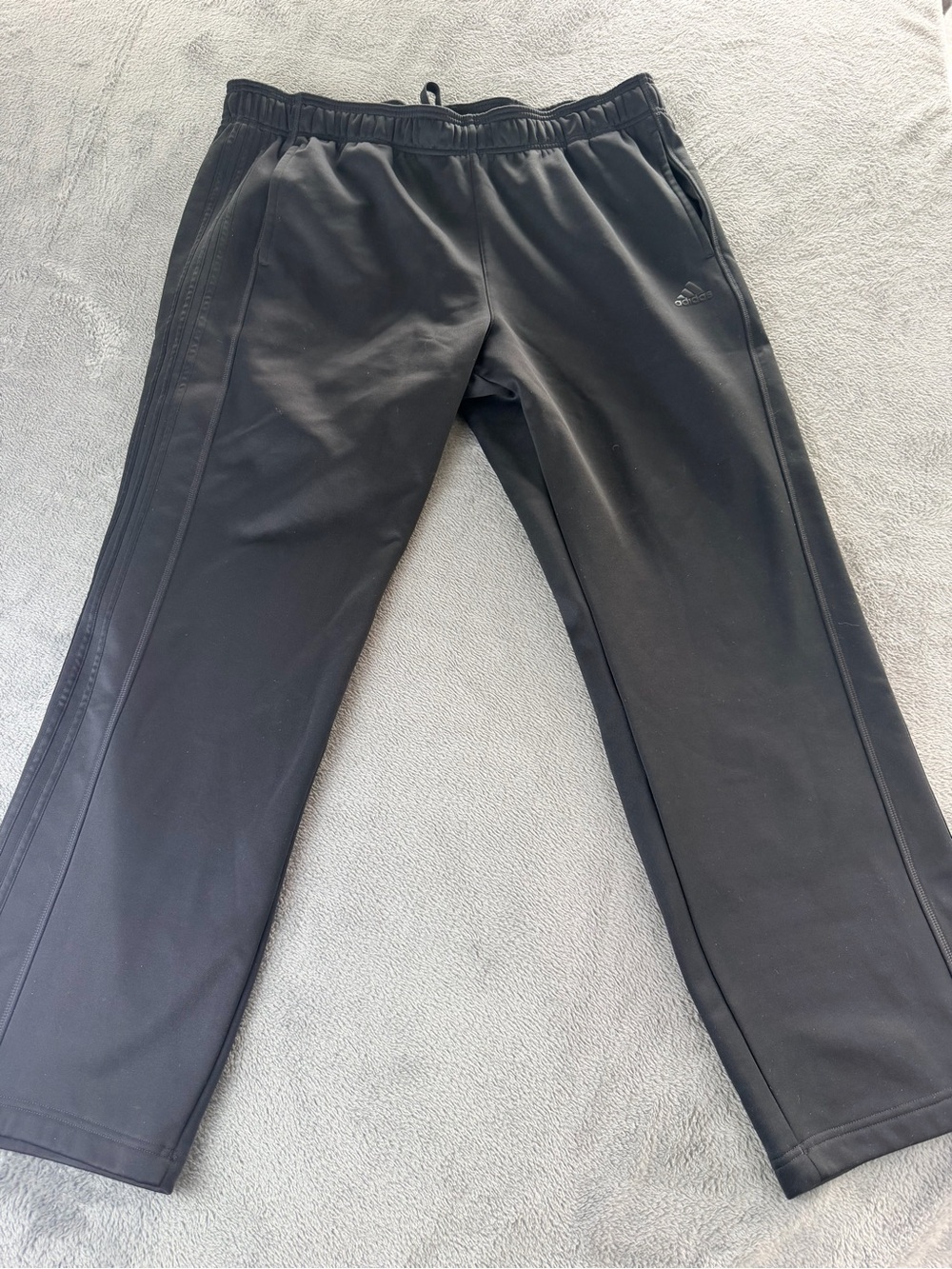 adidas Men’s Black Athletic Joggers with Subtle Logo